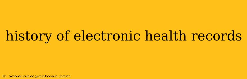 history of electronic health records