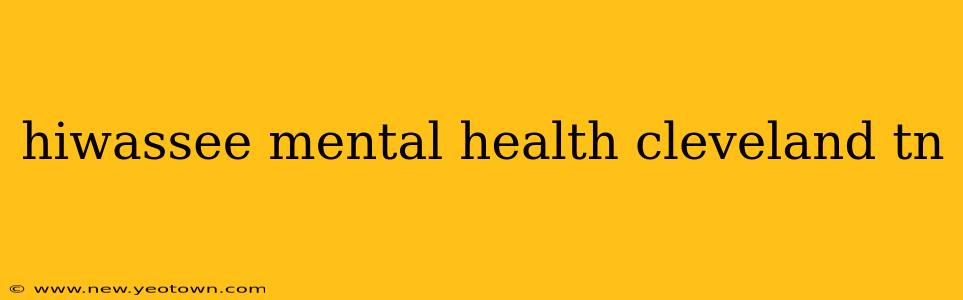 hiwassee mental health cleveland tn