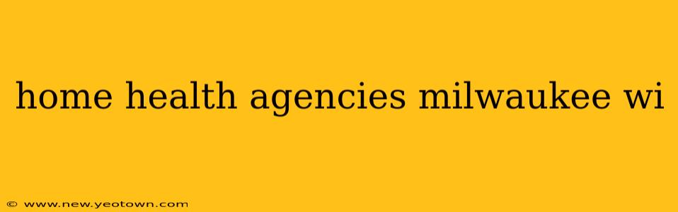 home health agencies milwaukee wi