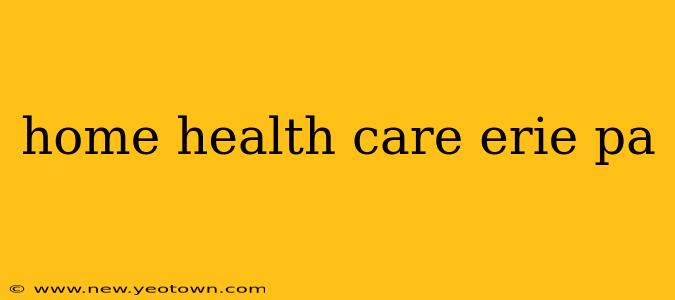 home health care erie pa