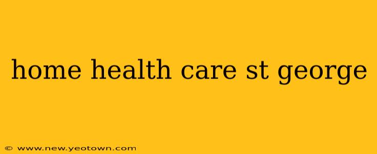 home health care st george