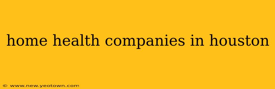home health companies in houston