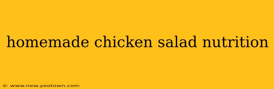 homemade chicken salad nutrition