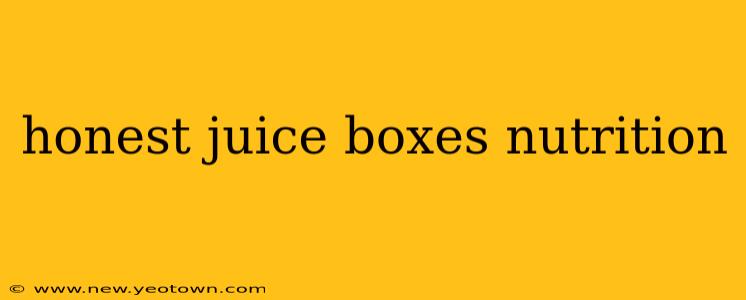honest juice boxes nutrition