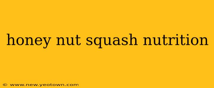 honey nut squash nutrition