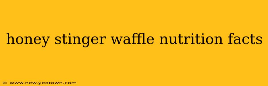 honey stinger waffle nutrition facts