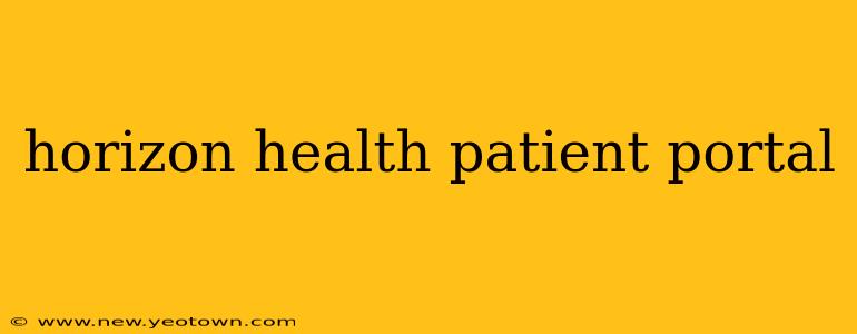 horizon health patient portal