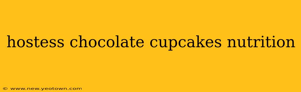 hostess chocolate cupcakes nutrition