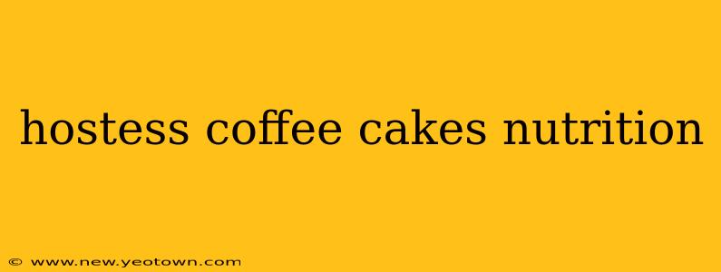 hostess coffee cakes nutrition