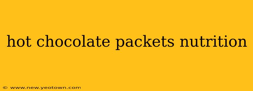 hot chocolate packets nutrition