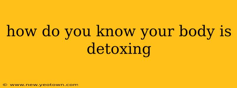 how do you know your body is detoxing