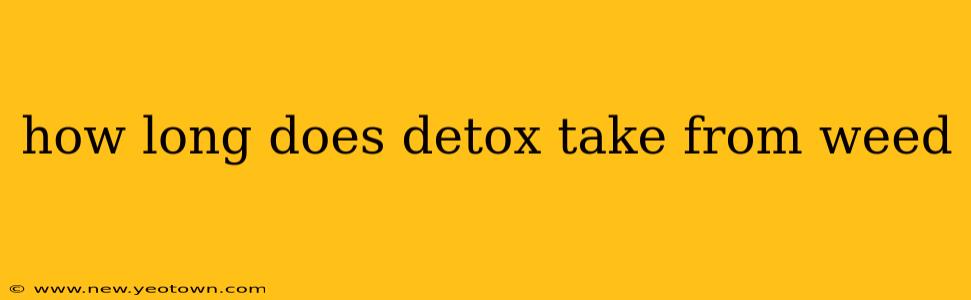 how long does detox take from weed