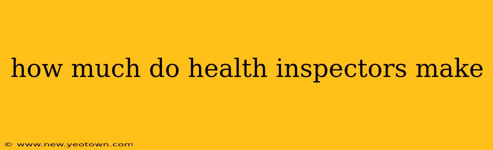 how much do health inspectors make