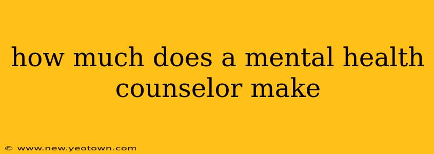 how much does a mental health counselor make