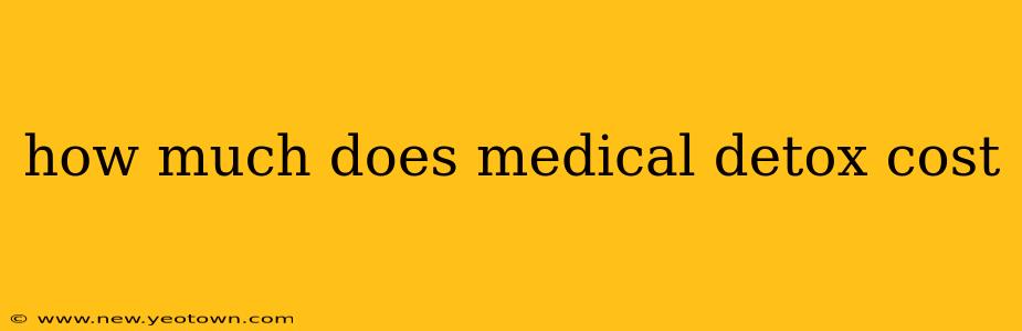 how much does medical detox cost