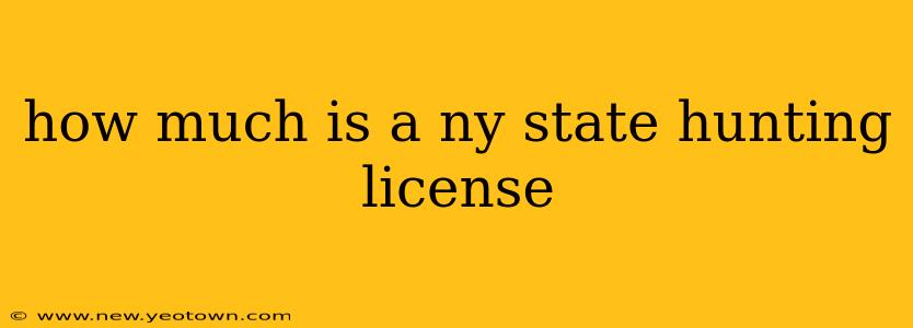 how much is a ny state hunting license