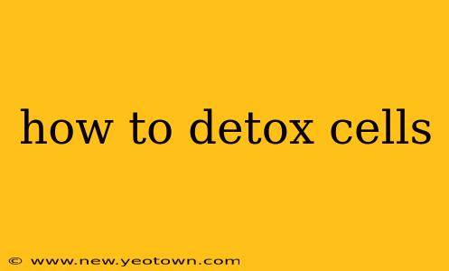 how to detox cells