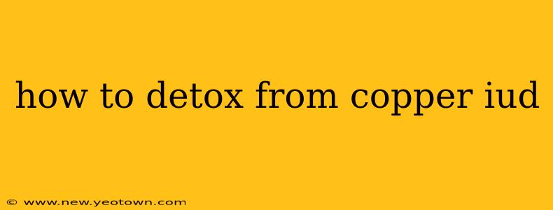 how to detox from copper iud