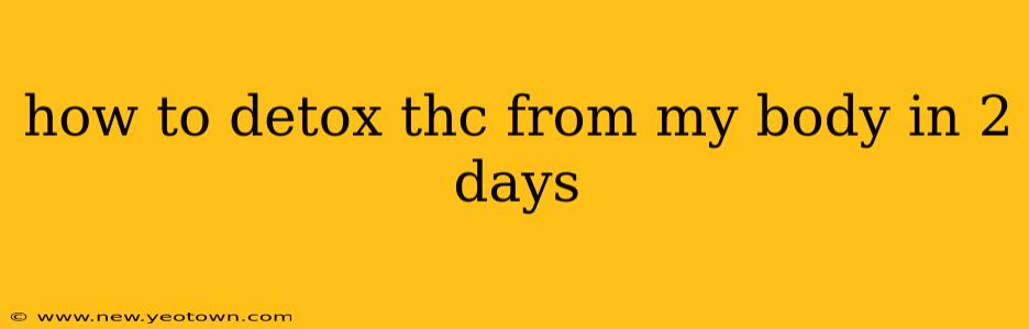 how to detox thc from my body in 2 days