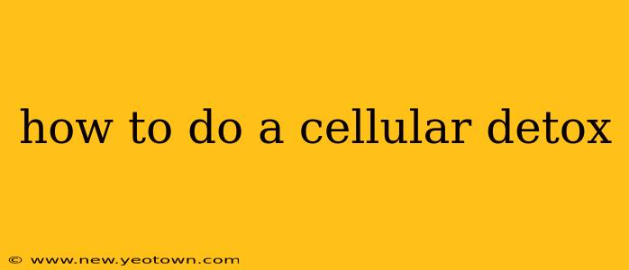 how to do a cellular detox