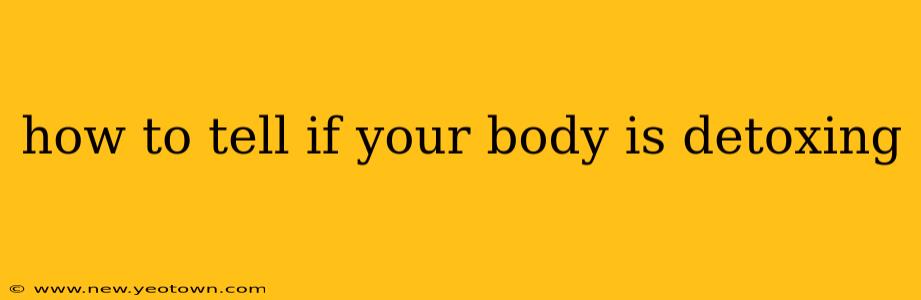 how to tell if your body is detoxing