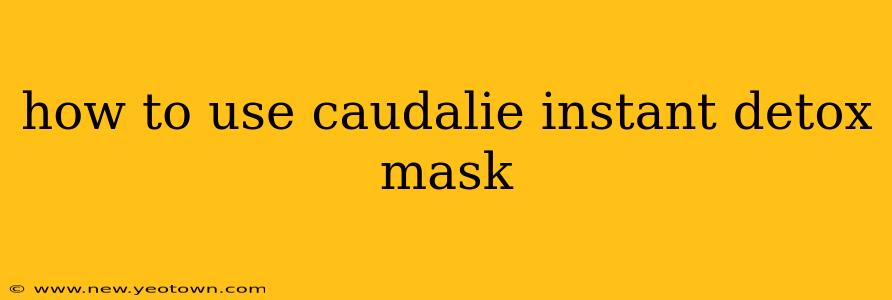 how to use caudalie instant detox mask