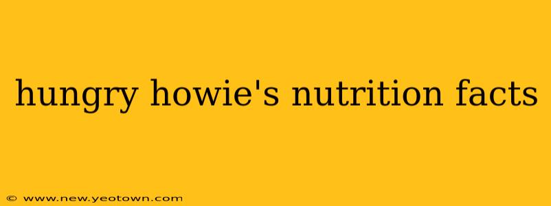 hungry howie's nutrition facts