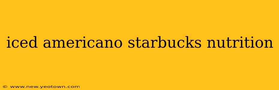 iced americano starbucks nutrition