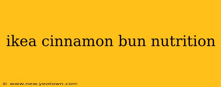 ikea cinnamon bun nutrition