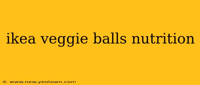ikea veggie balls nutrition