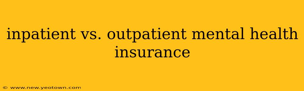 inpatient vs. outpatient mental health insurance