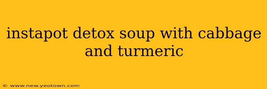 instapot detox soup with cabbage and turmeric