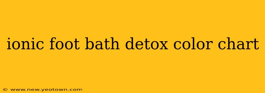 ionic foot bath detox color chart