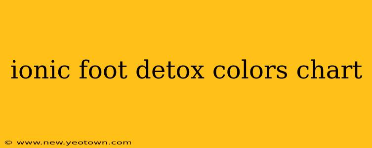 ionic foot detox colors chart