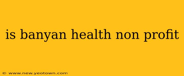 is banyan health non profit