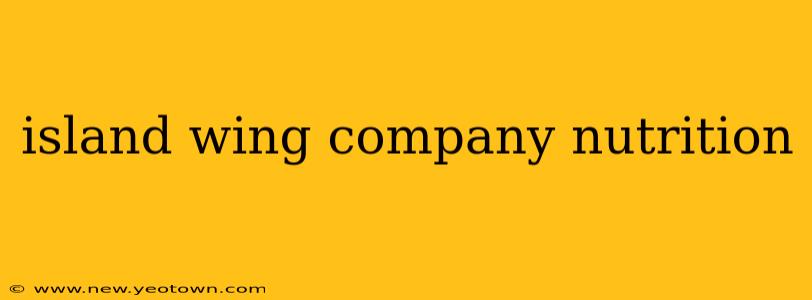 island wing company nutrition