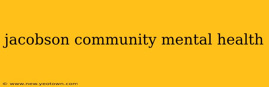 jacobson community mental health