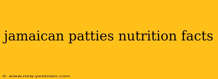 jamaican patties nutrition facts