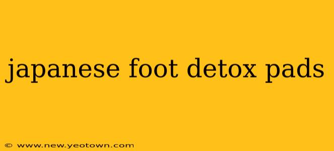 japanese foot detox pads