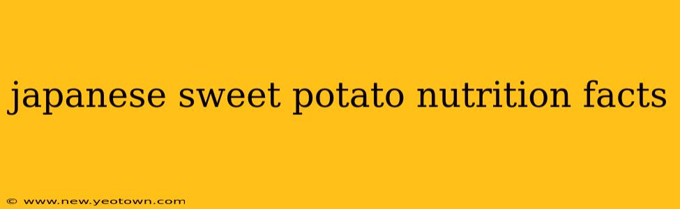 japanese sweet potato nutrition facts
