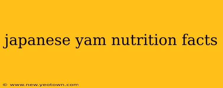 japanese yam nutrition facts