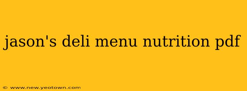 jason's deli menu nutrition pdf