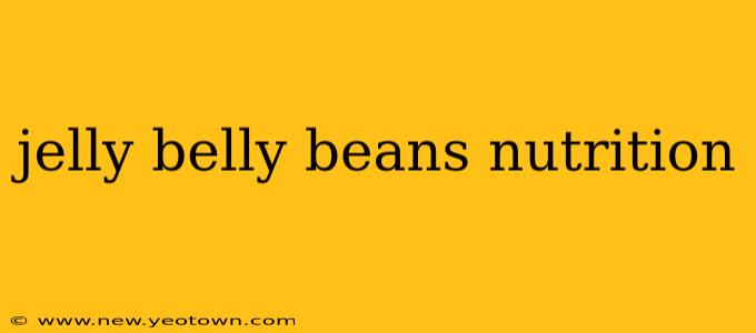 jelly belly beans nutrition