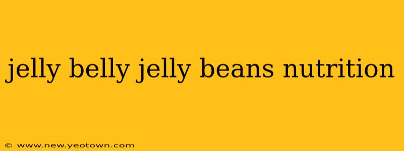 jelly belly jelly beans nutrition