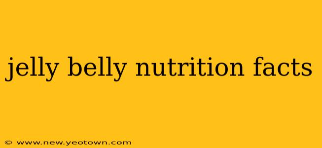 jelly belly nutrition facts