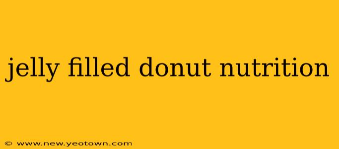 jelly filled donut nutrition