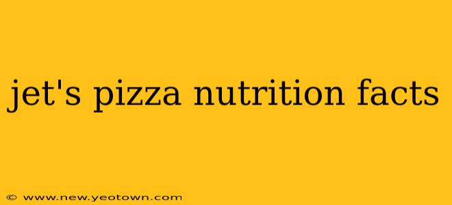 jet's pizza nutrition facts