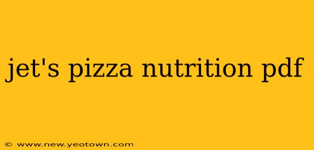 jet's pizza nutrition pdf