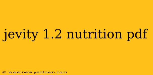 jevity 1.2 nutrition pdf