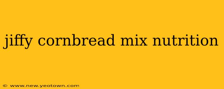 jiffy cornbread mix nutrition